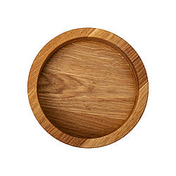 Дерев'яна миска для подачі 27 см глибока з дуба B1W270226 Доставка по Україні