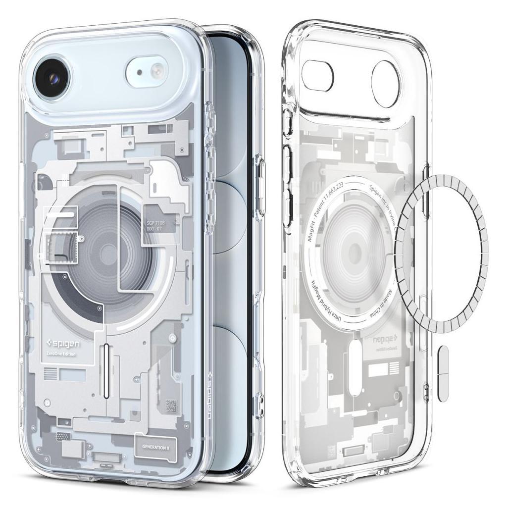 Чохол Spigen для iPhone 17 Air - Ultra Hybrid MAG, Zero One, White (ACS10318), фото 1