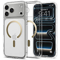 Чохол Spigen для iPhone 17 Pro - Ultra Hybrid MAG, Clear/ Gold (ACS10348)