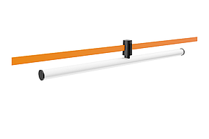 Світильник трековий лінійний 48V 20W 4000K широкий кут 280° чорний