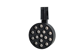 Точковий світлодіодний світильник 48V 10W 4000K чорний багатолінзовий