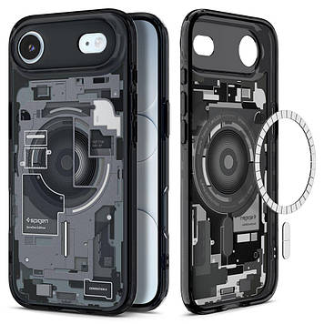 Чохол Spigen для iPhone 17 Air - Ultra Hybrid MAG, Zero One, Black (ACS10320)