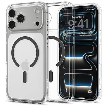 Чохол Spigen для iPhone 17 Pro Max - Ultra Hybrid MAG, Clear/ Graphite (ACS10283)