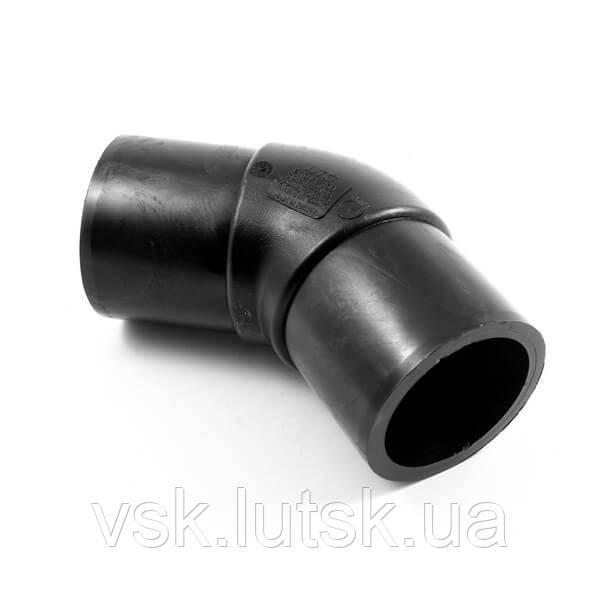 Коліно 45° стикове SDR17 d 160 ( SAB. 8016 ), фото 1