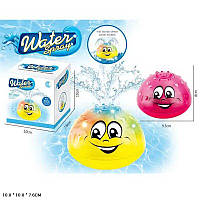 Игрушка для купания «Фонтанчик Капитошка» 9,5х8 см со светом, на батарейках, в ассортименте, в коробке 10х10х7,6 см