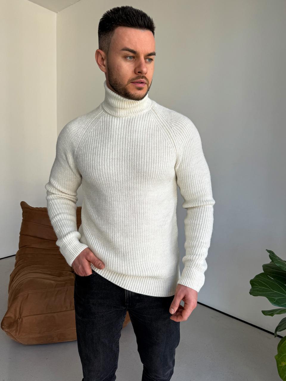 Гольф чоловічий теплий під горло Екліпс | Класичний гольф з високою горловиною, фото 1