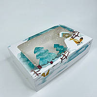 Знижка / *10 шт* / Коробка / *h=6* / 230х150х60 мм / друк-Морозець / вікно-будинок / НГ