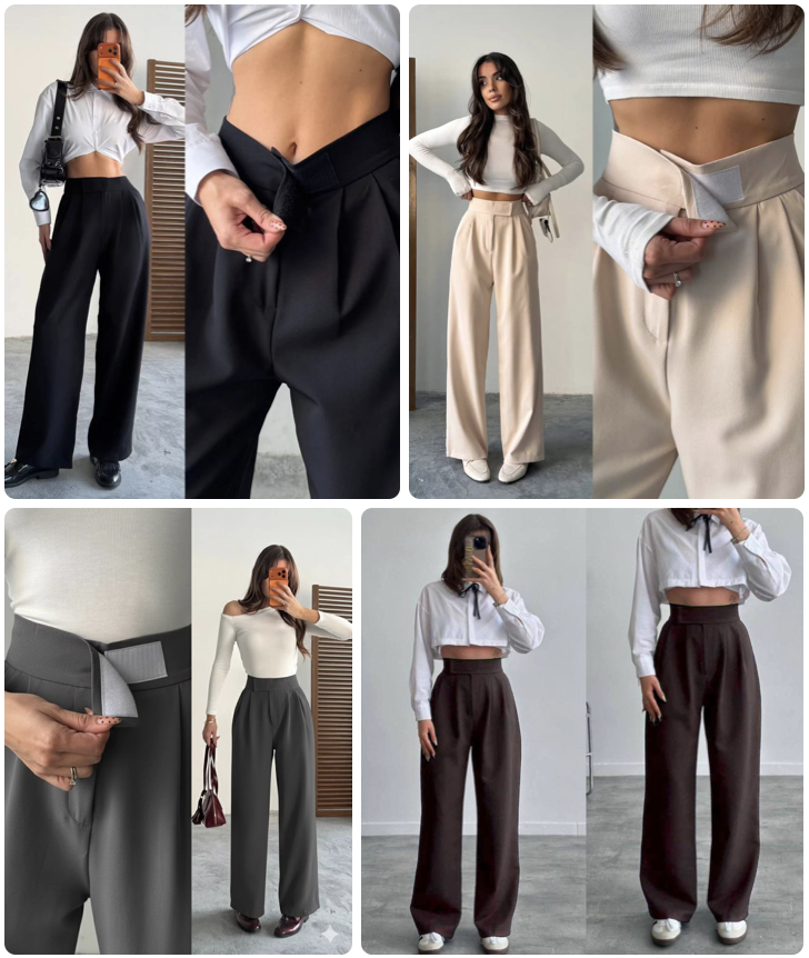 Брюки жіночі на липучці Модель: 817-016 Колір: Чорний, графіт, шоколад, світлий беж, фото 1