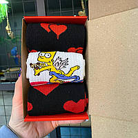 Подарунок дівчині шкарпетки на день закоханих 36-41 на 3 пари