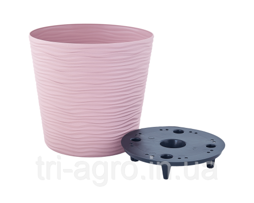 Вазон Ф'южн зі вставкою низький 20*18см фрезія