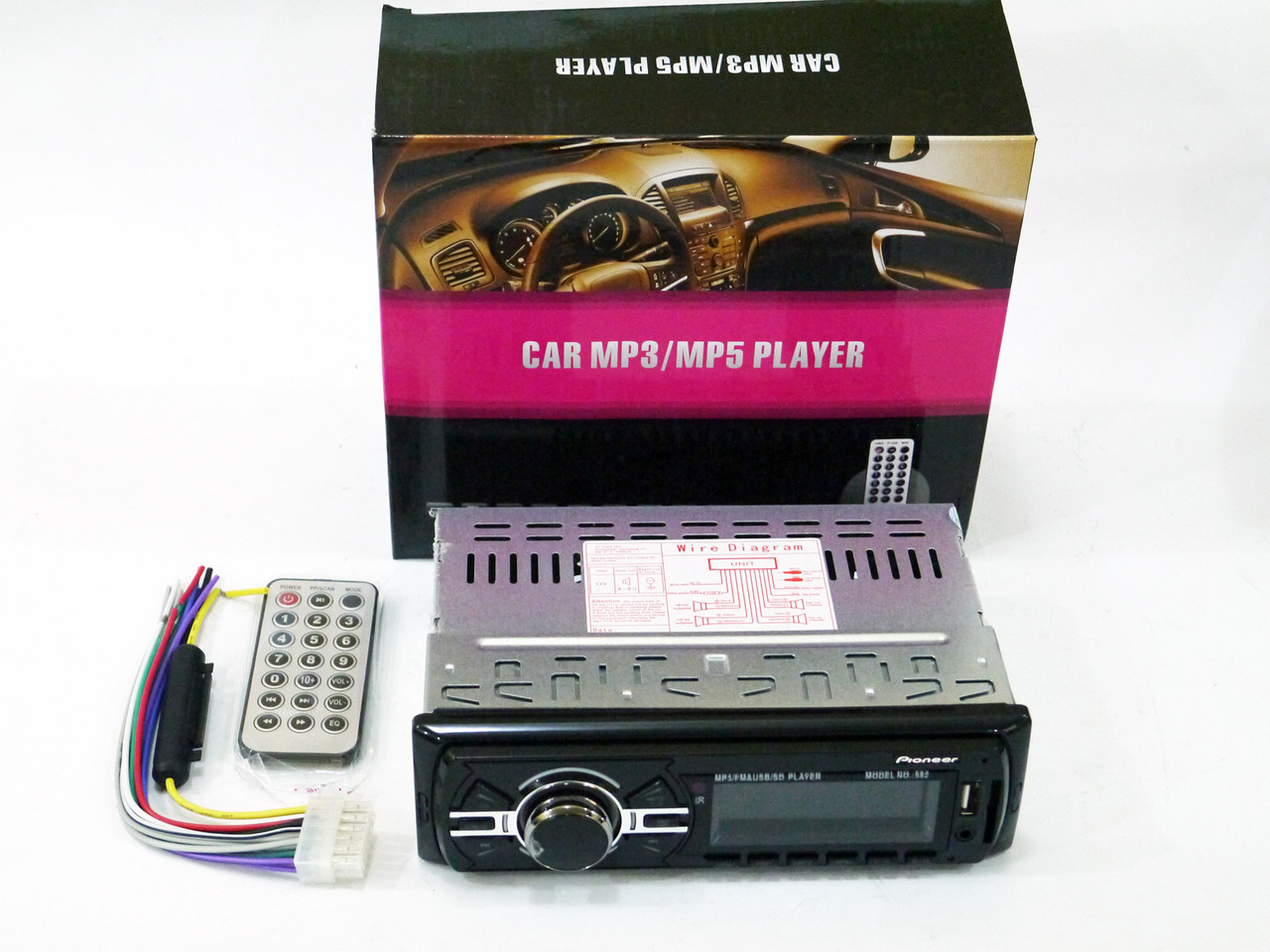 Автомагнітола 582 Usb+Sd+Fm+Aux+ пульт