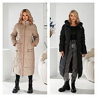 Зимова довга куртка норма і батал