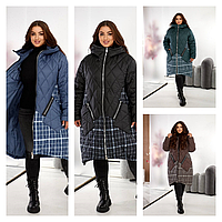 Жіноча куртка силікон батал