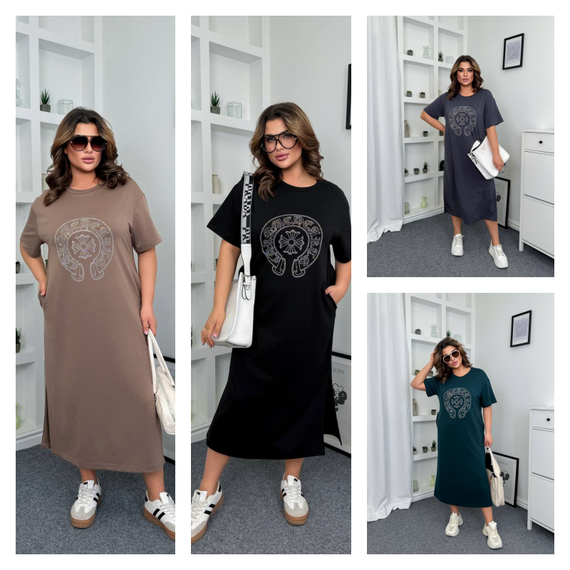 Сукня двонитка батал, фото 1