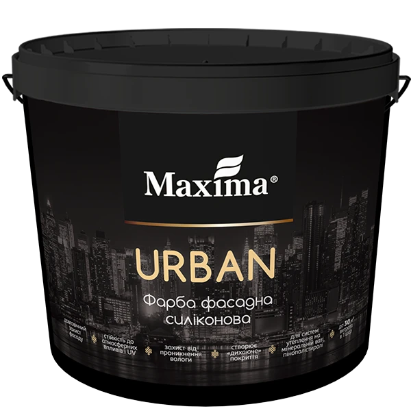 Фарба фасадна силіконова «Urban» Maxima база TR 3.6 кг