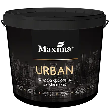 Фарба фасадна силіконова «Urban» Maxima база TR 3.6 кг, фото 1