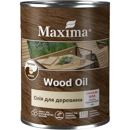 Олія для деревини Maxima золотий дуб 0.65 кг, фото 1