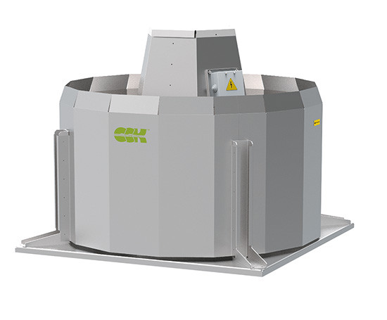 Вентилятор даховий радіальний з виходом потоку вгору KROV