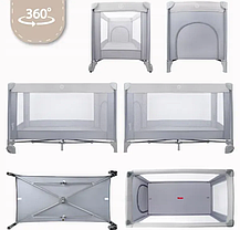 Дорожнє дитяче ліжечко складний манеж Malplay 65.5 x 125см, фото 4