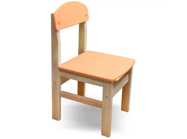 Дитячий стільчик "Вуді" колір  помаранчевий.