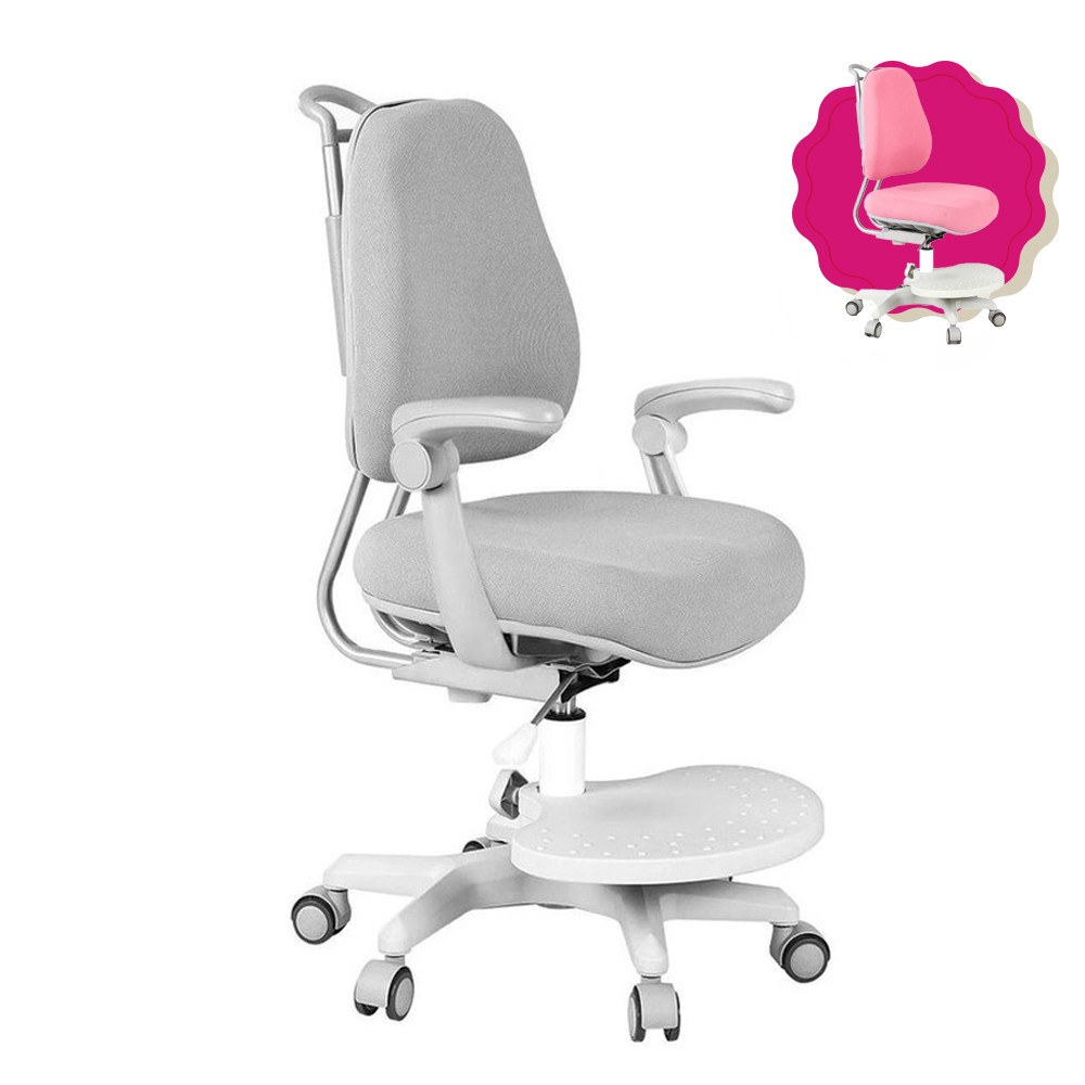 Регульоване крісло для уроків та навчання | Cubby Paeonia Grey