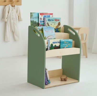 Поличка для книг монтесорі маленька