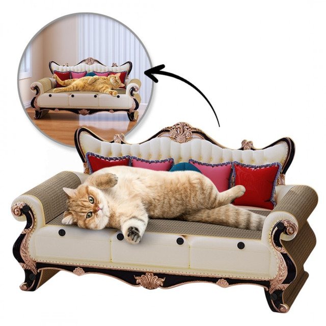 Канапа для кота Ruhhy KOT19 дряпка лежак картон 60×27×33 см