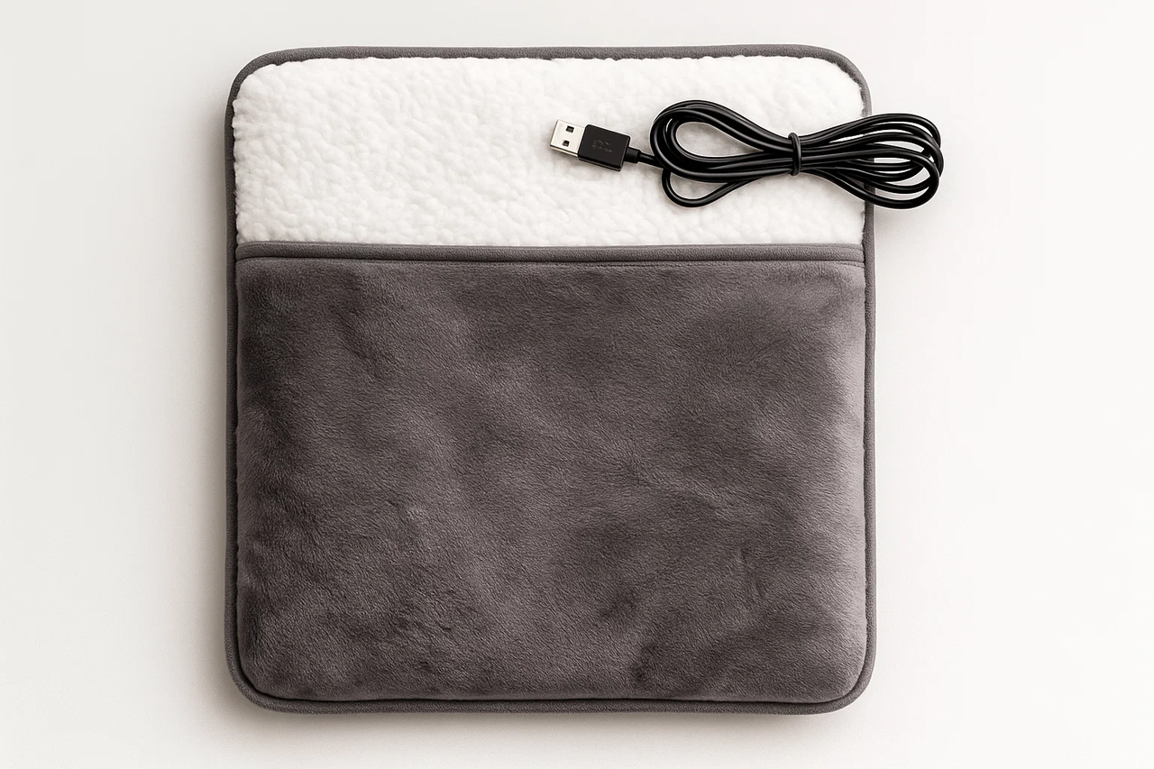 Електрична грілка для ніг і тіла з USB живленням та знімним чохлом, фото 1