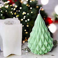 Молд «Ялинка в норвезькому стилі», прибл. 11 см, М, дуже м'який та еластичний силікон, 1 шт.