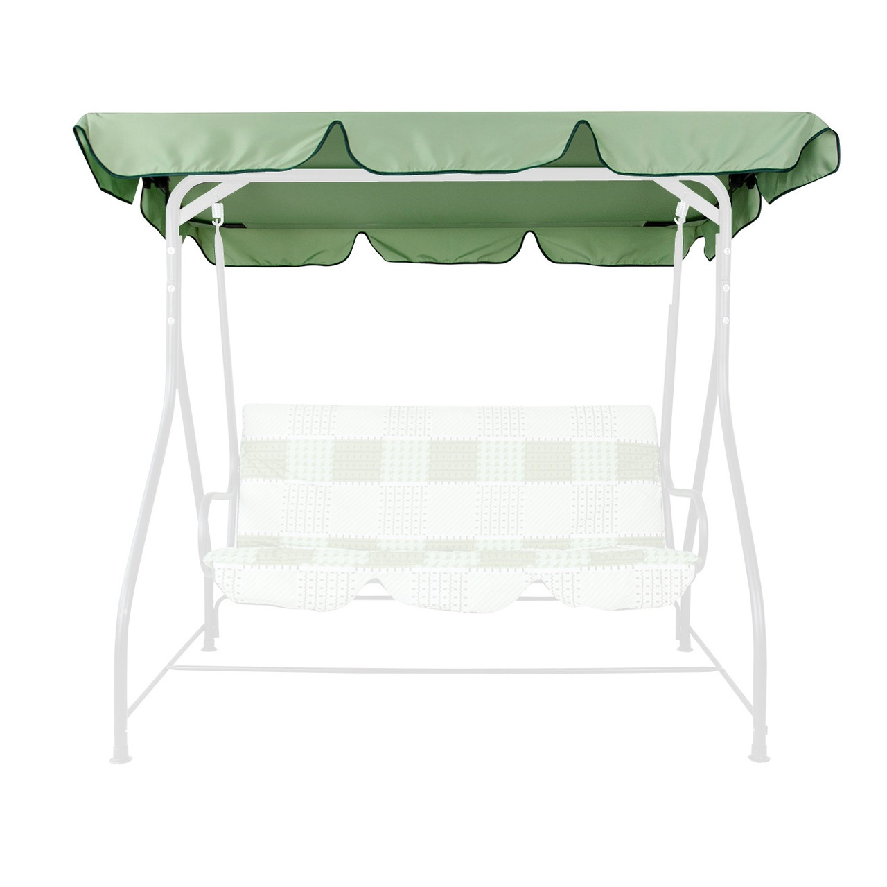 Тент на садову гойдалку “Вероніка/Келлі” (Тканина Поліестер зелений чай)