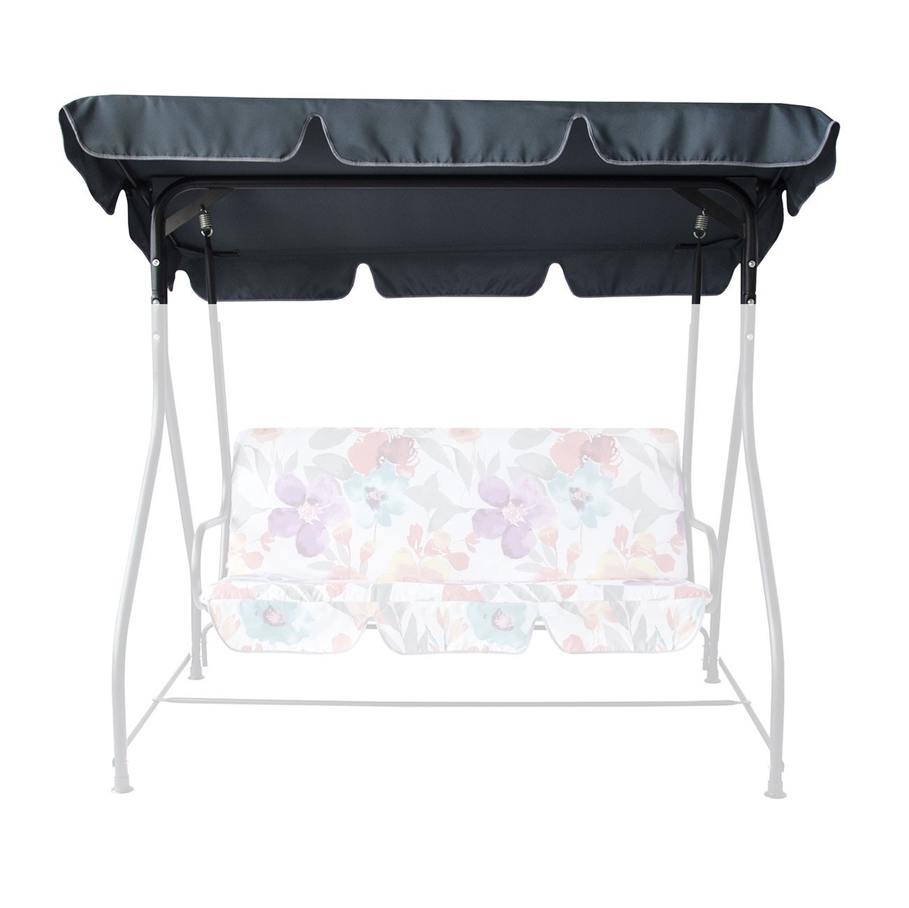 Тент на садову гойдалку “Вероніка/Келлі” (Тканина Поліестер графіт)