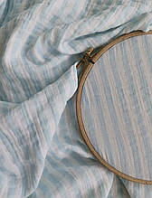 Муслін (жатка 1,35 м) блакитна смужка