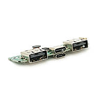 Плата для павербанка, 10000 mAh, 4-LED індикатора. Input: Micro-USB - 5V/2.1A, Type-C - 5V/2.1A Out: 2xUSB-A - 5V/1A, 5V/2.1A