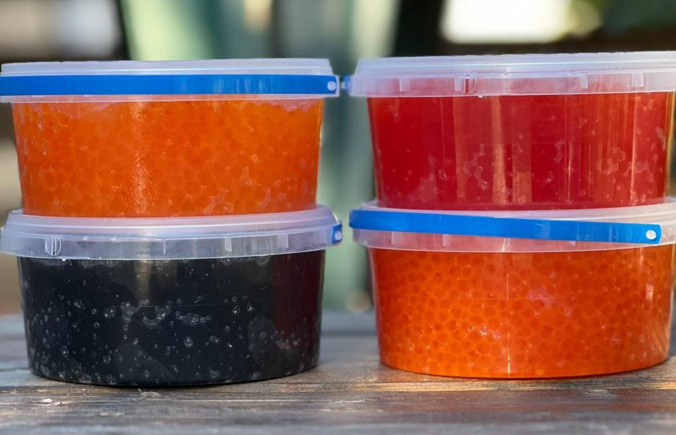 Набір дигустаційний | Штучна ікра | Ікра імітована |Ікра лососевих, кета, горбуша