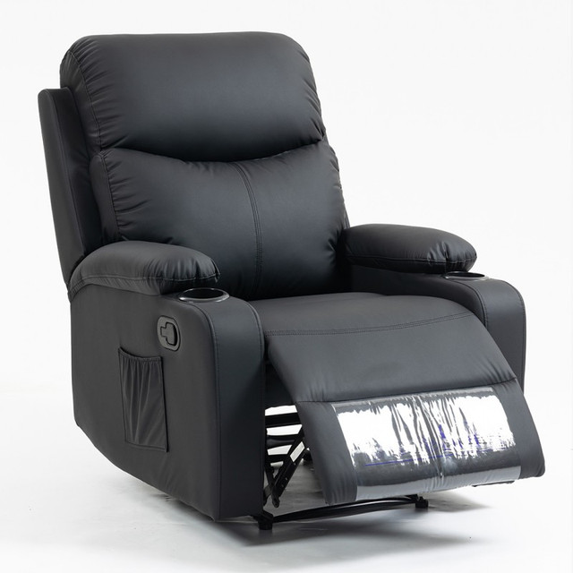 Крісло розкладне VERO SOF01CZ екошкіра чорна