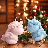 Молд для свічки «Єдиноріжок малюк», 1 шт., м'який та еластичний силікон.