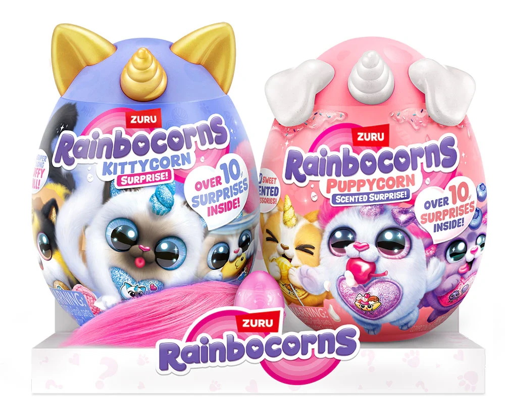 ZURU М'яка іграшка-сюрприз Rainbocorns Combo 2 в 1 Kittycorn & Puppycorn Surprise 92123, фото 1