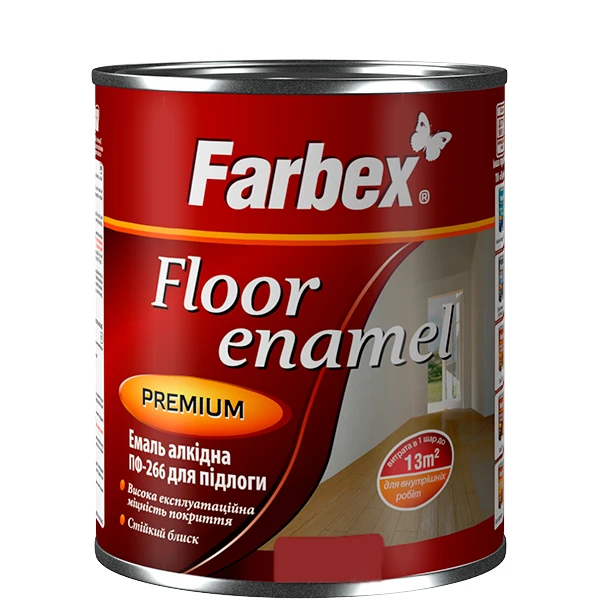 Емаль алкідна ПФ-266 Farbex жовто-коричневий 25 кг