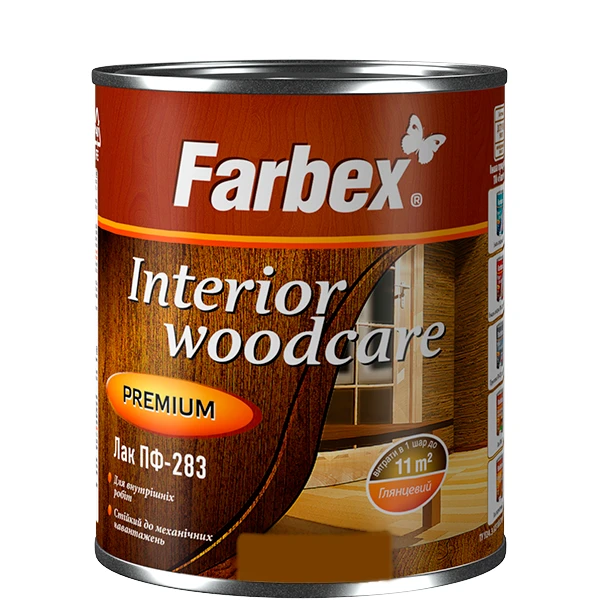 Лак ПФ-283 Farbex безкольоровий глянцевий 0.75 л
