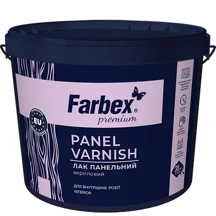 Панельний акриловий лак Farbex - глянцевий 0.9 кг, фото 1