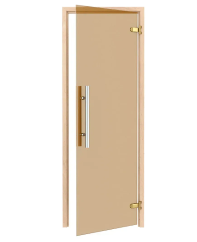 Скляні двері для лазні та сауни Premium бронза 70/190