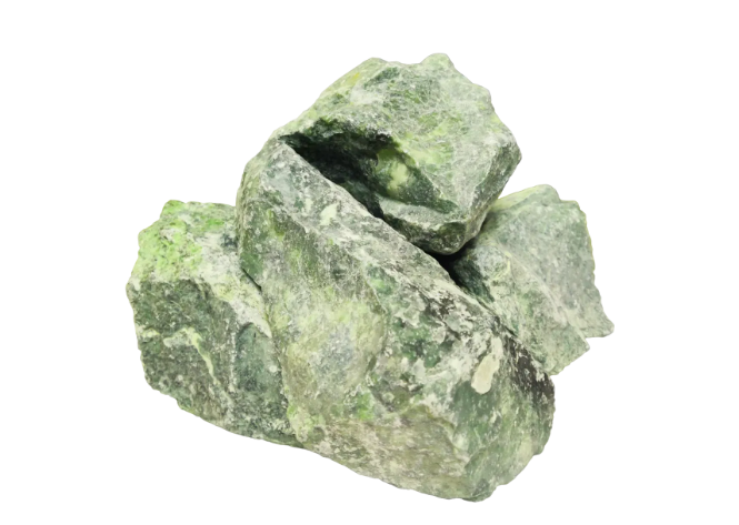 Камінь жадеїт колотий 10-15 см 10 кг для лазні та сауни