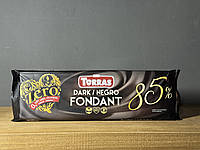 Чорний шоколад TORRAS ZERO Dark Fondant 85%, без цукру, 250г (Іспанія)