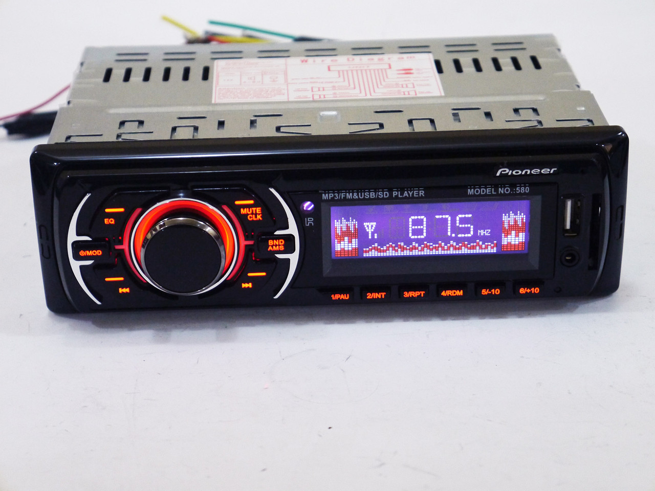 Автомагнітола 580 — MP3 Player, FM, USB, SD, AUX