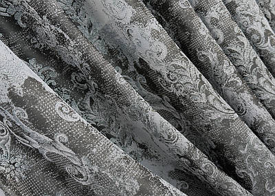 Шторна тканина "Льон Преміум", Туреччина. Колір графітовий з сірим. Код 1838ш