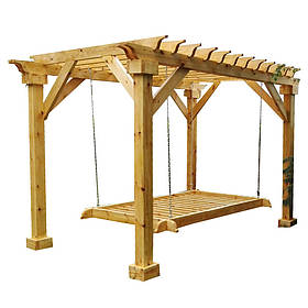 Пергола навіс для саду | Дерев'яна пергола1.5 на 2 м,  "Мейо"