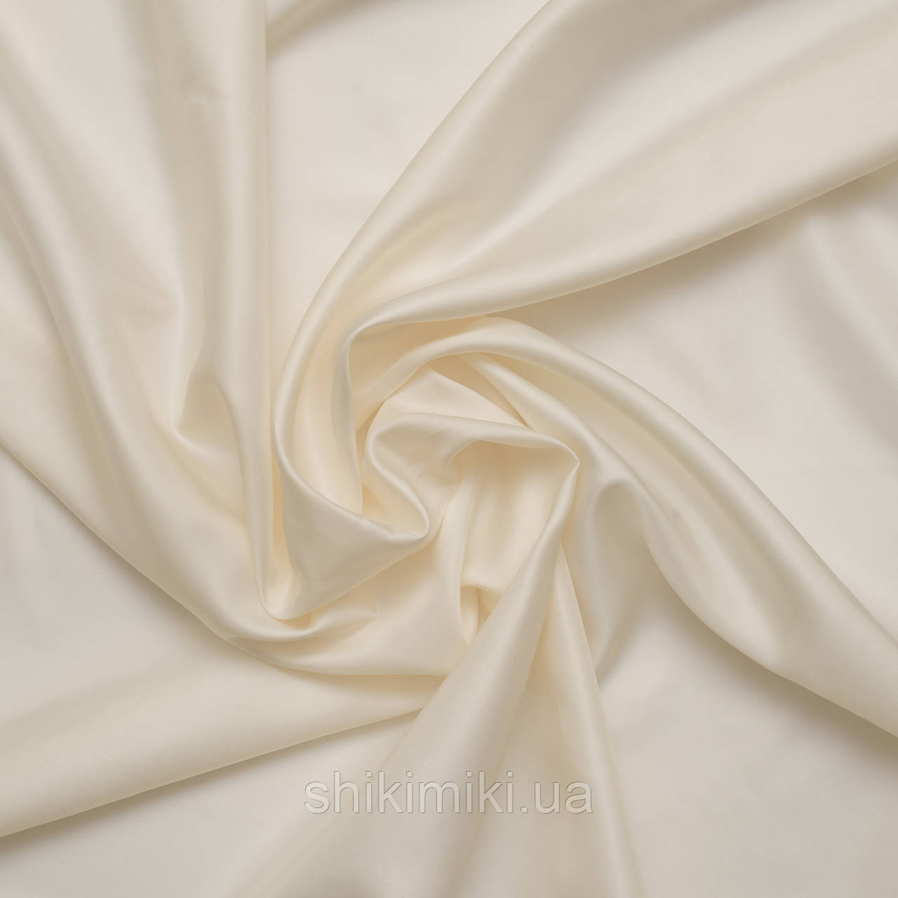 Підкладковий атлас (шир 143 см), колір Молочний, фото 1