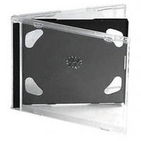 Бокс для 2-CD диска Jewel case 10 мм, чёрный трей