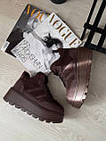 Жіночі зимові хайтопи, зимові кеди на високій підошві, жіночі снікерси зимові, фото 2