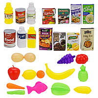 Ігровий набір Супермаркет 922-156/157 зі світлом та звуком, з візком та продуктами, фото 6